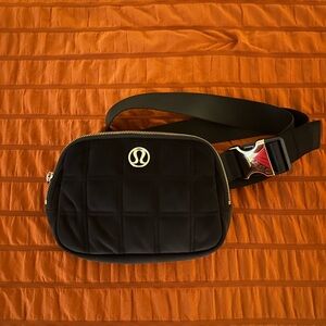 Lululemon Black Quilted Belt Bag